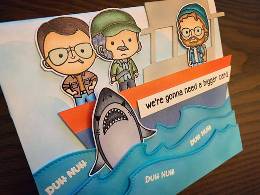 "Jaws" Theme Birthday Card