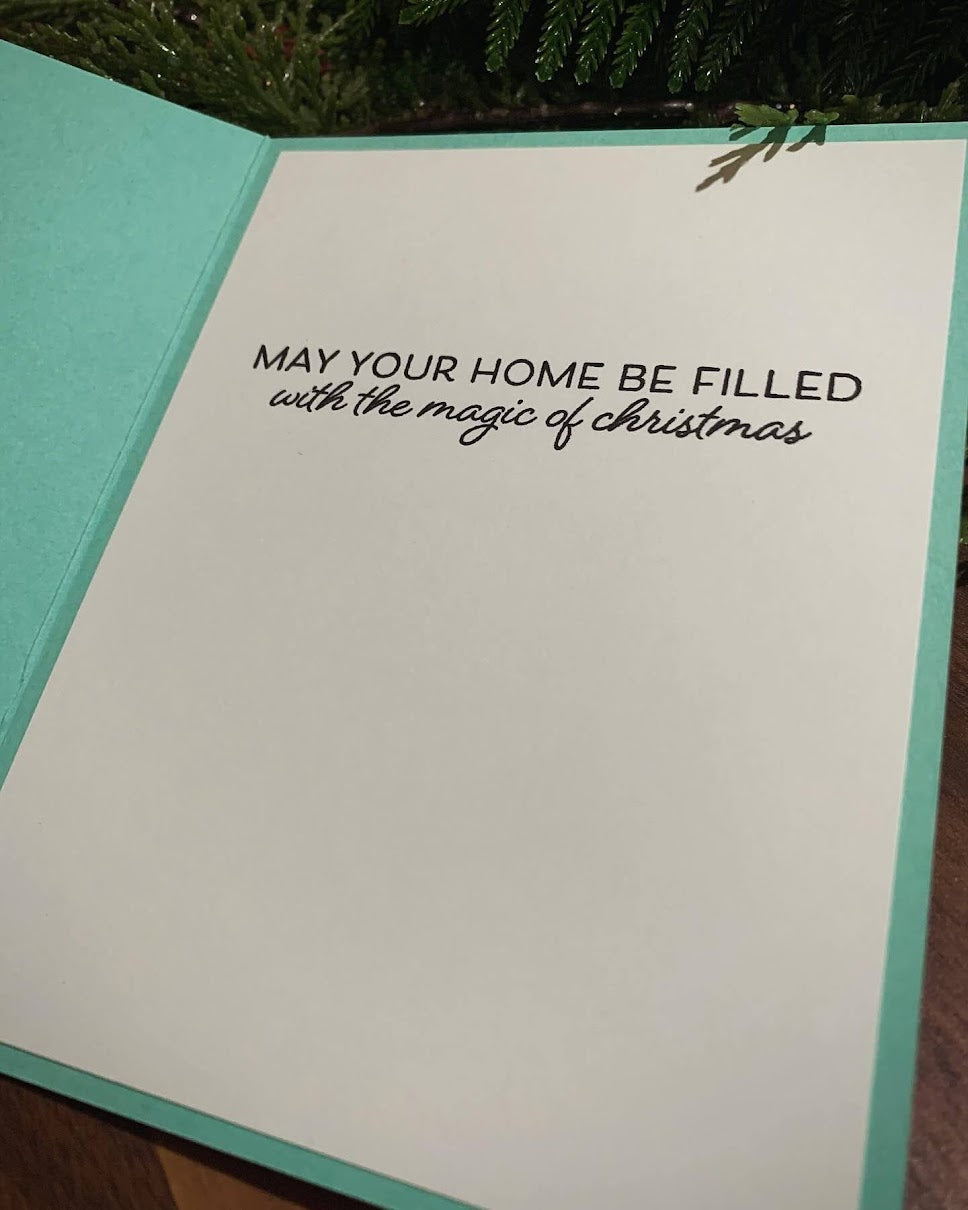 Interactive Christmas Village Card