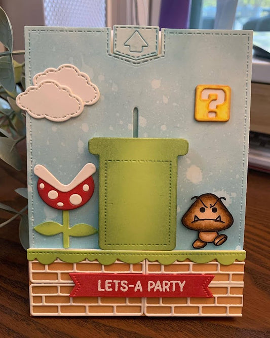 Interactive Super Mario Sliding Card (Birthday)