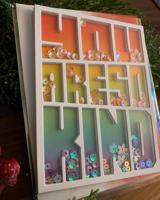 Funky Font Shaker Card (Thank You)