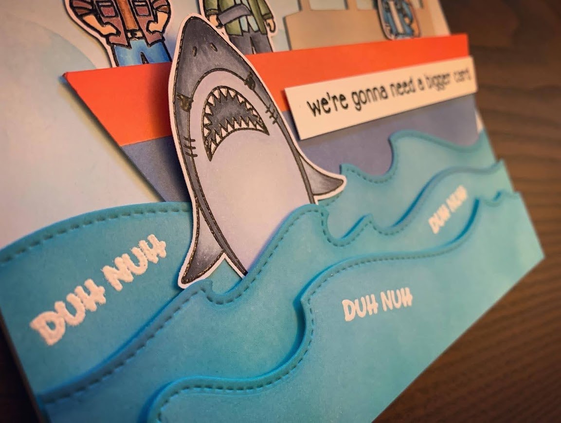"Jaws" Theme Birthday Card