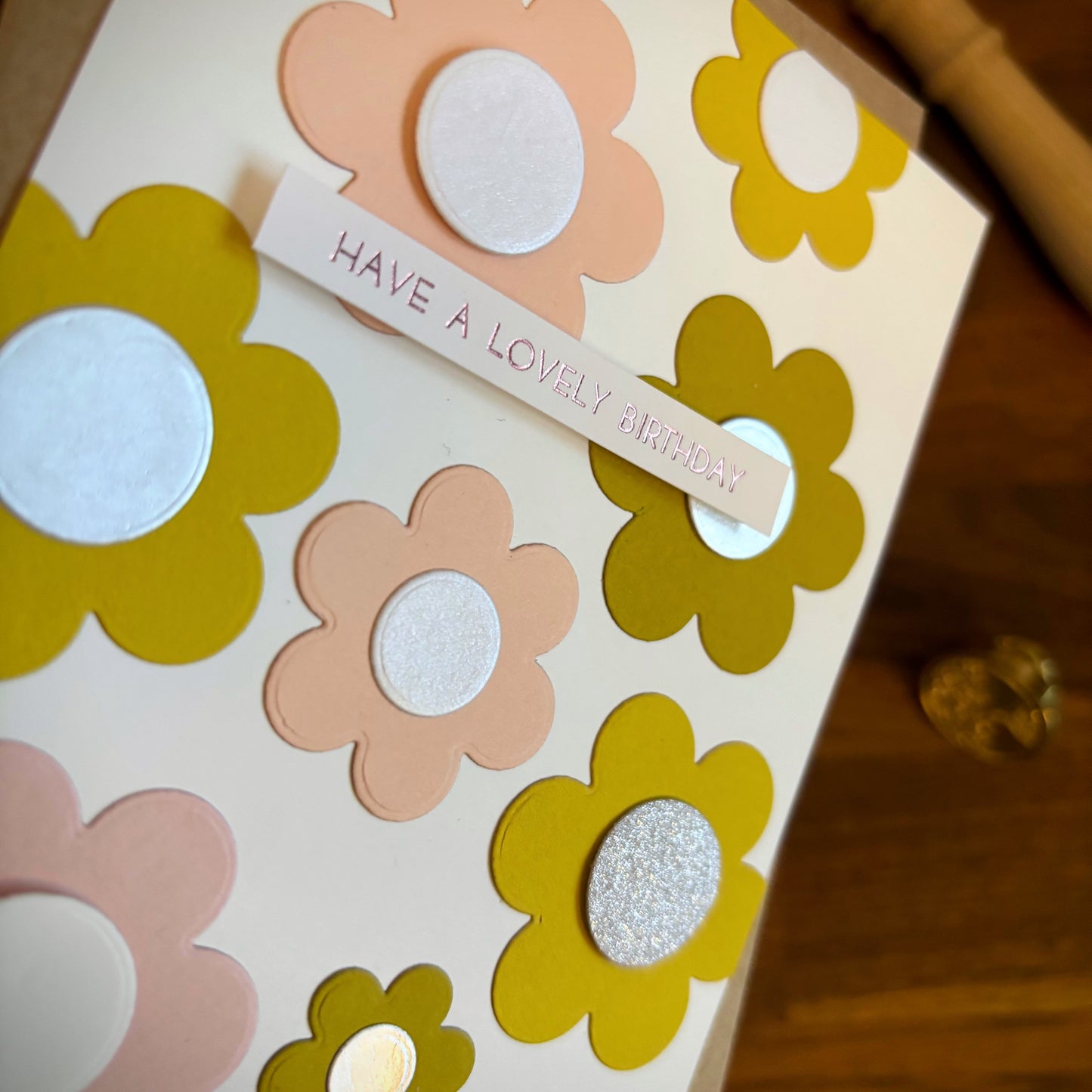 Retro Flowers (Birthday Card)