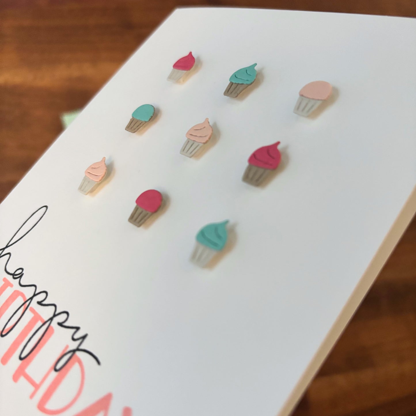 3D Cupcakes Birthday Card