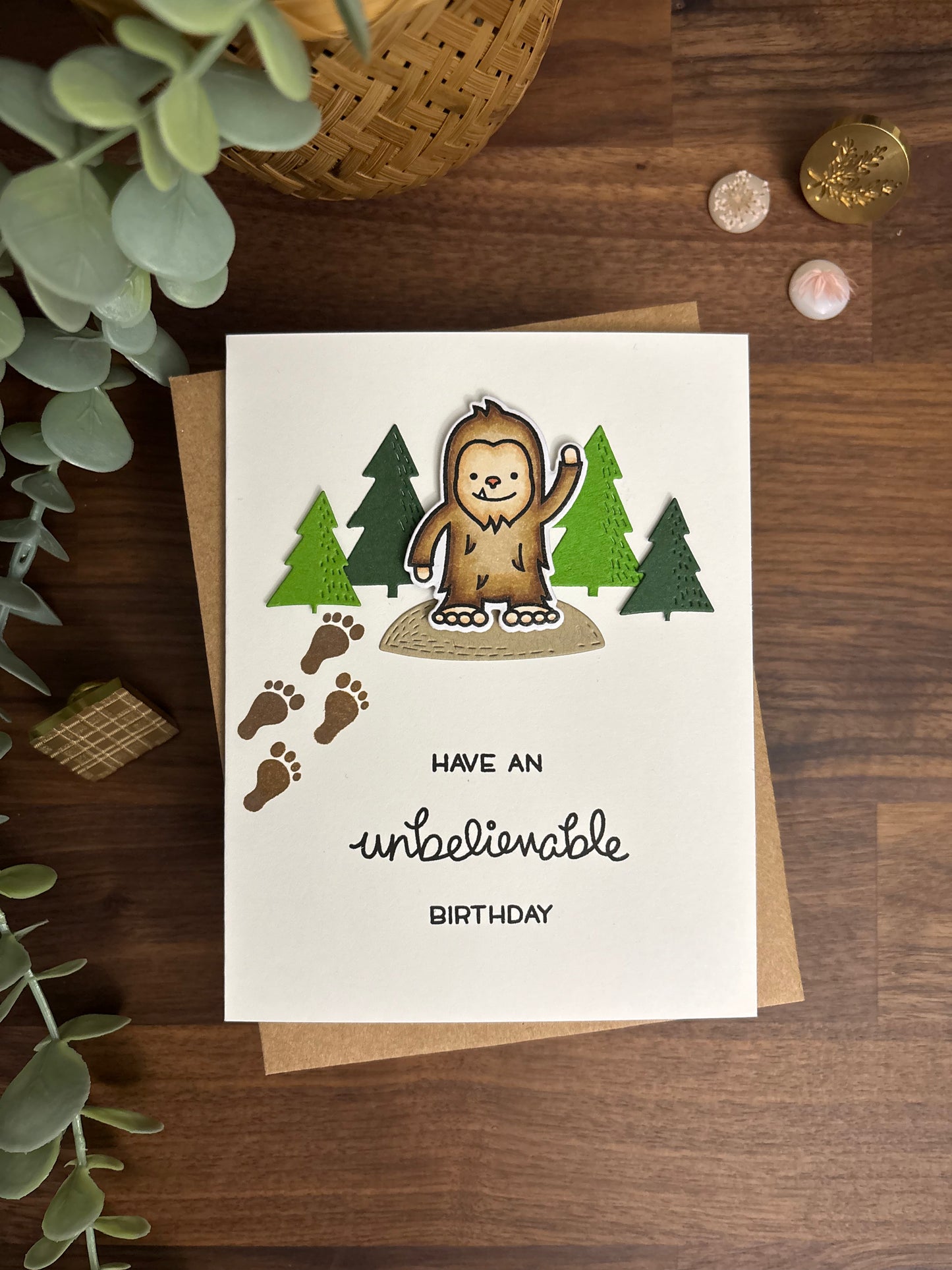 Sasquatch / Bigfoot Birthday Card
