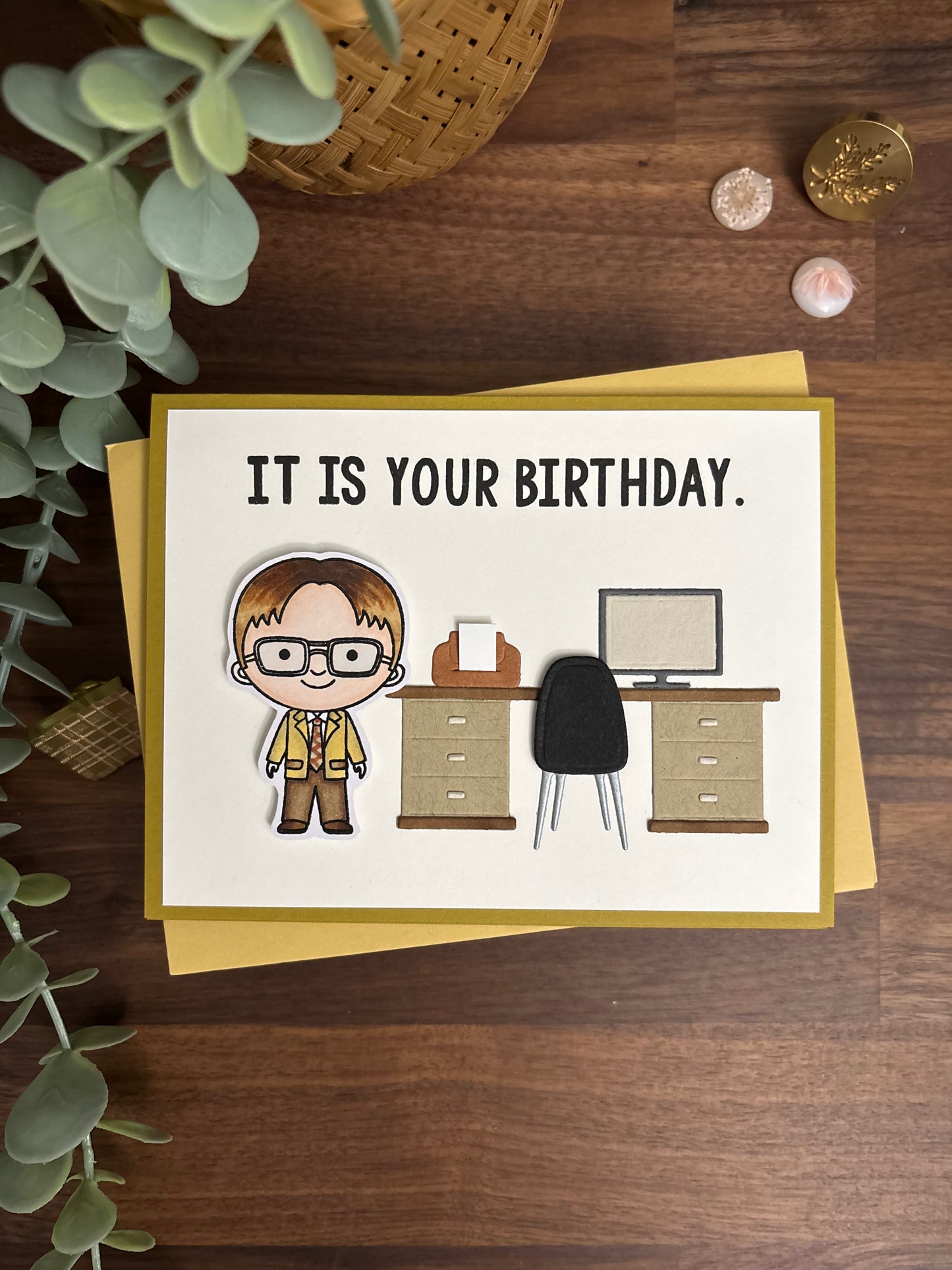 "The Office" Theme Birthday Card (Basic)