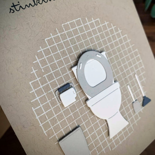 Toilet "Love You" Card