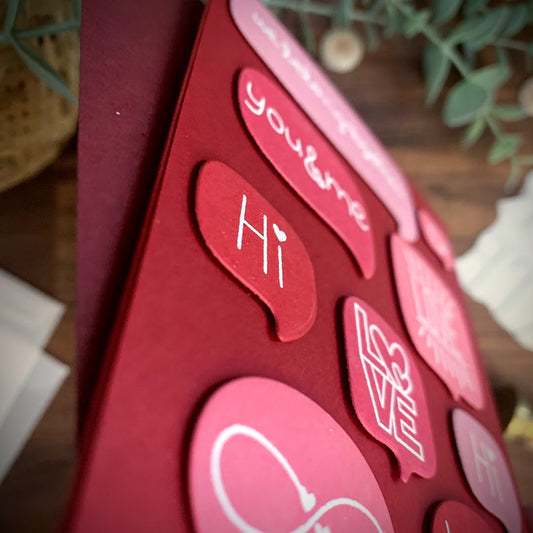 Speech Bubble Love Card (Valentine's Day, Anniversary, Love)