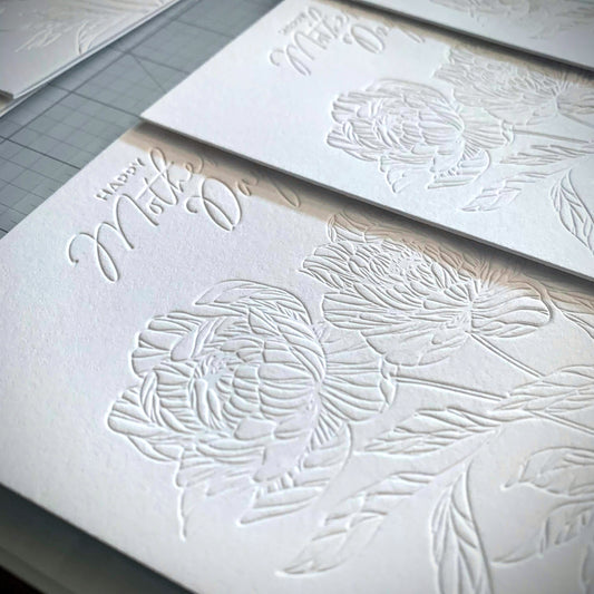 Inkless Pressed Roses Card (Mother's Day)