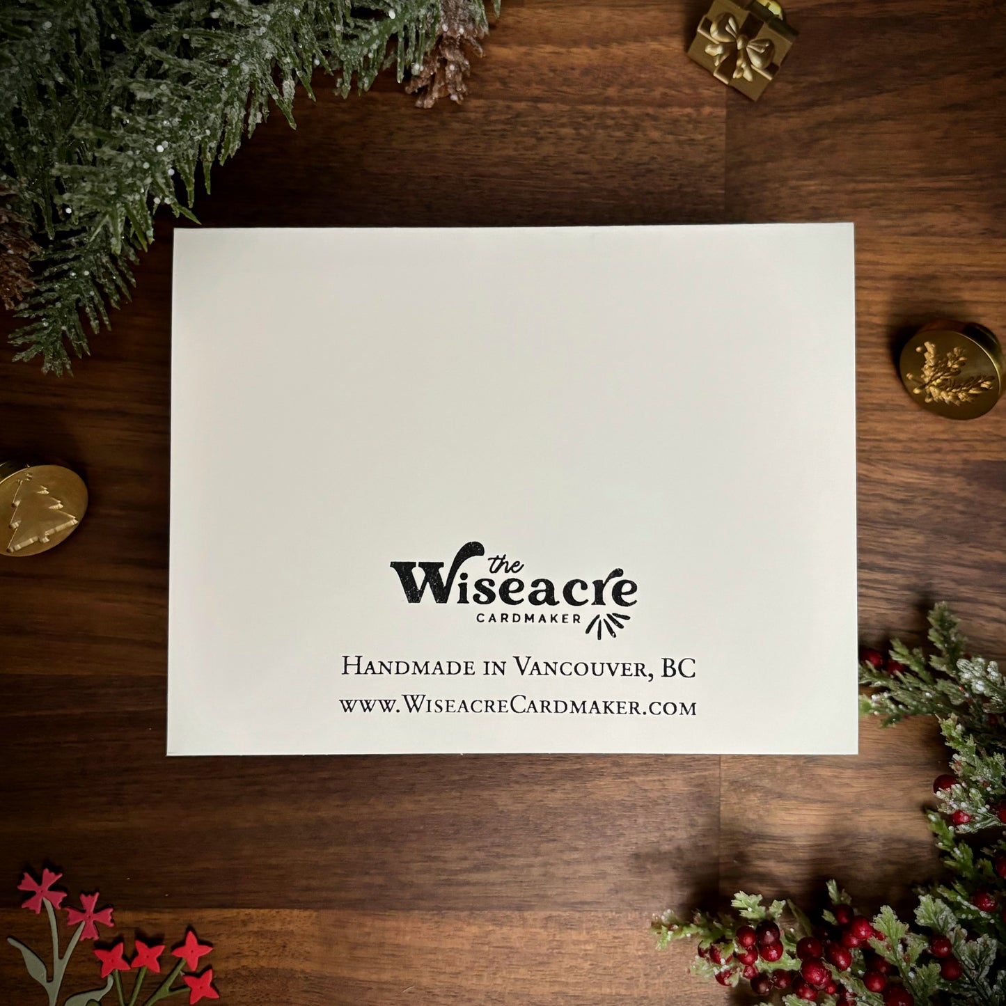 Christmas House Card (White and Pink)