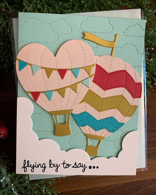 Hot Air Balloon Card (All-Occasion / Birthday / Wedding)