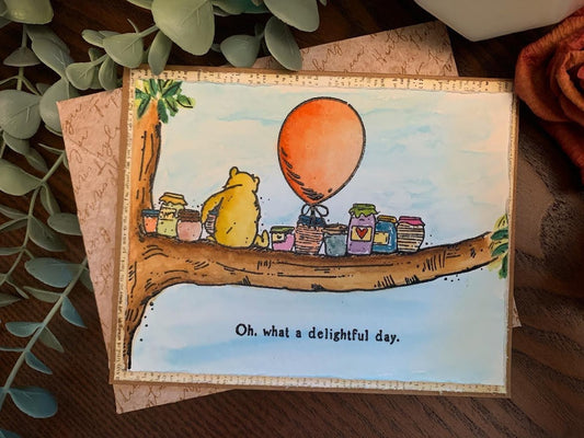 Winnie The Pooh Theme Card (Birthday / All-Occasion)
