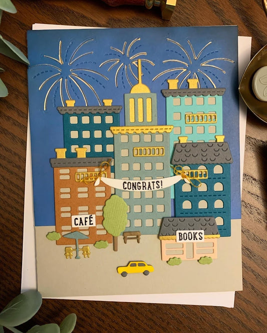 Downtown City Celebration Card (Congrats / New Apartment / Celebration)