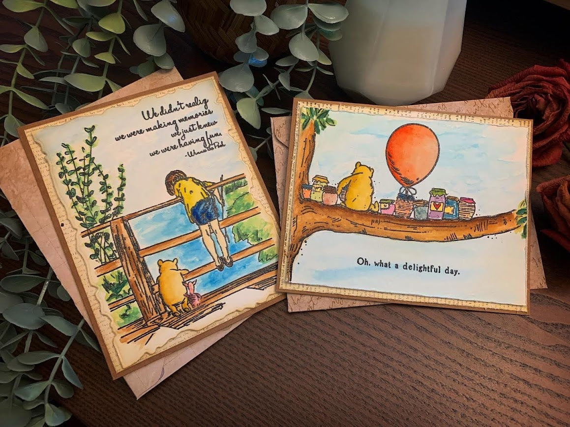 Winnie the Pooh + Christopher Robin Theme Card (All-Occasion)