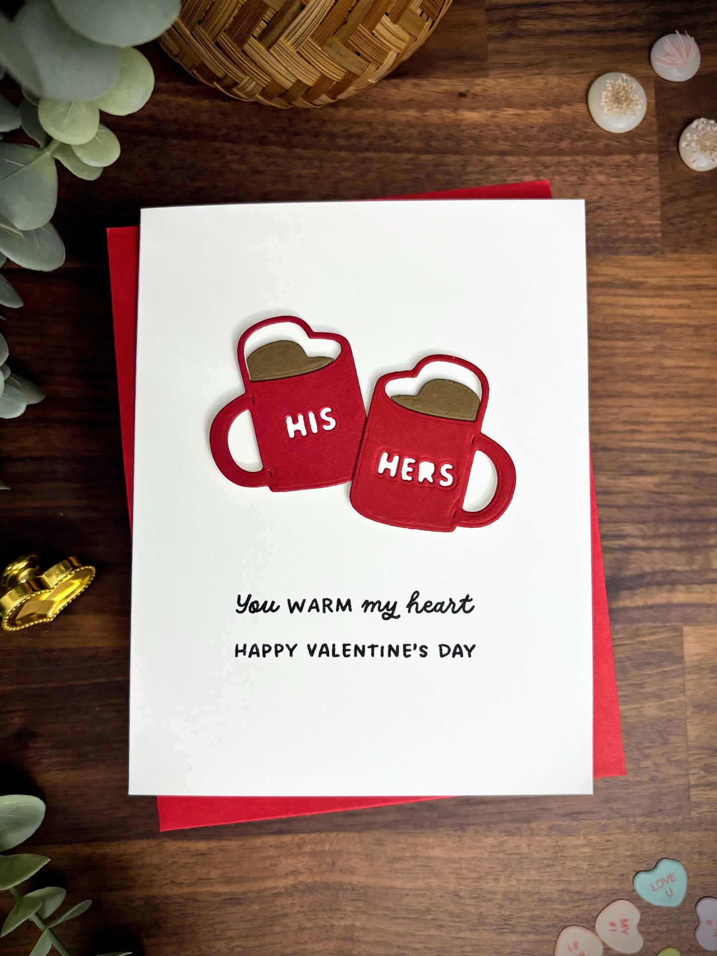 Heart Mugs (Valentine's Day Card)