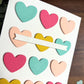 Modern Hearts (Pink + Yellow) (Valentine's Day)