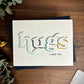 Hugs Typography (Love Themed Card)