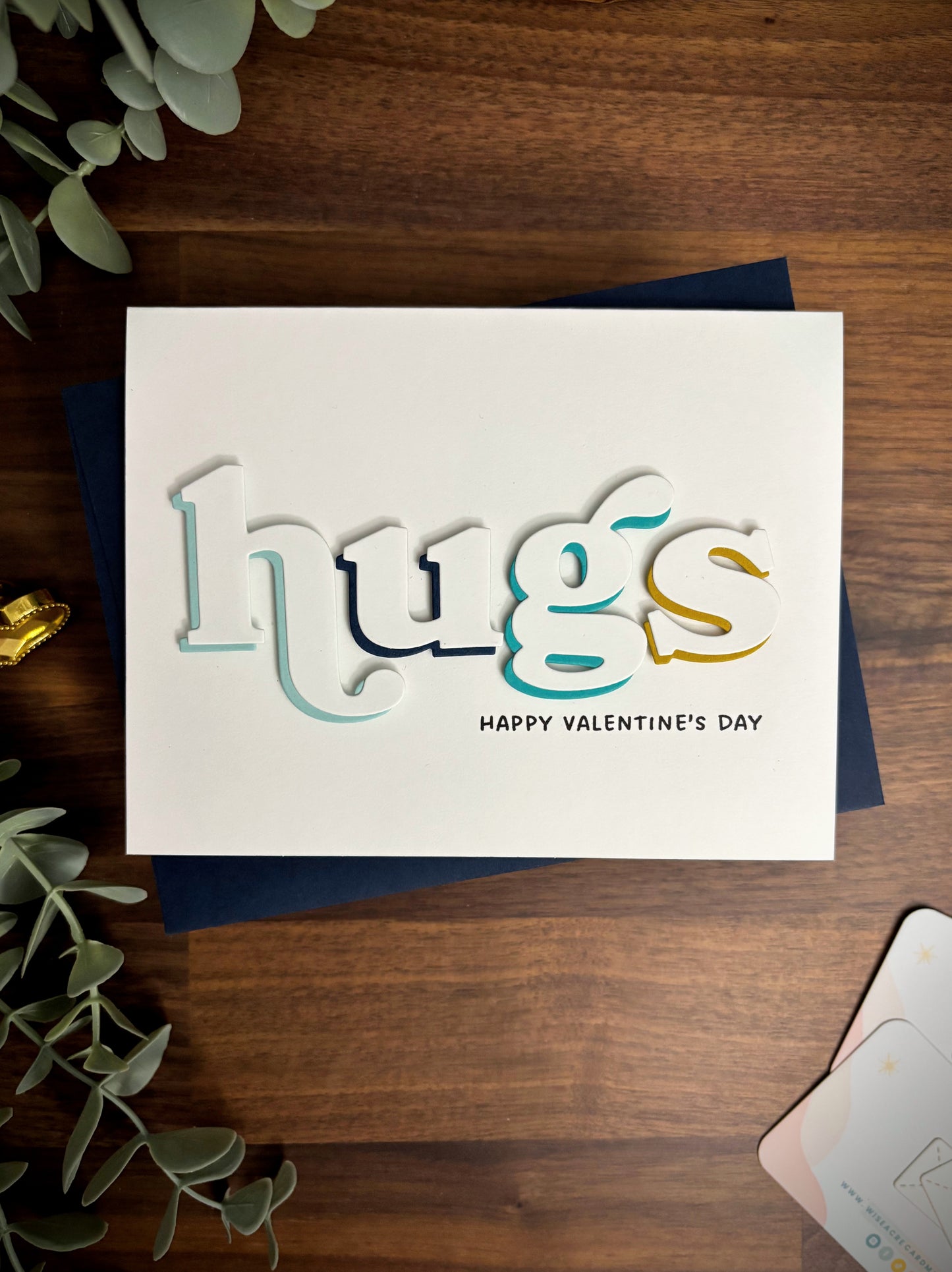 Hugs Typography (Valentine's Day Card)