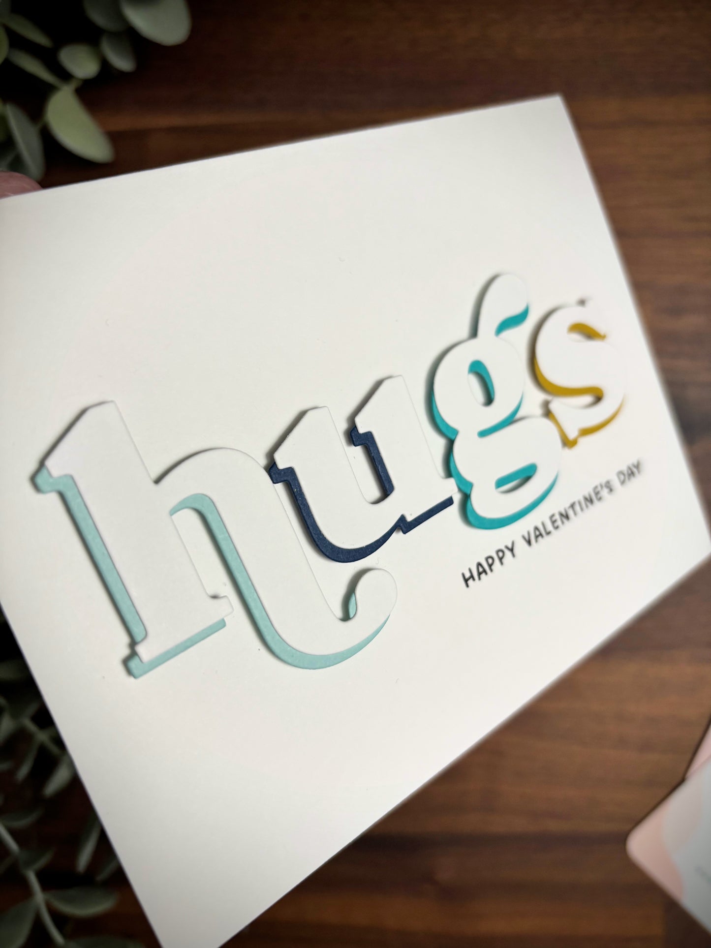 Hugs Typography (Valentine's Day Card)