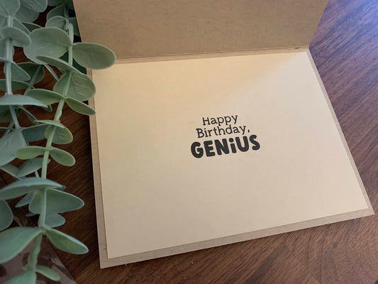 Genius Scientist Card (Birthday)