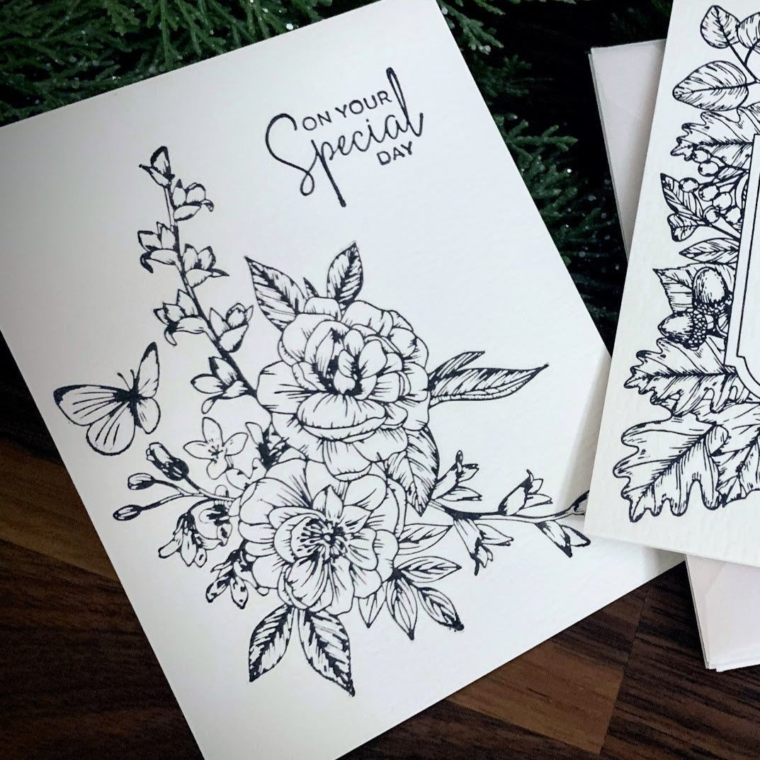 Letterpress Florals - Special Day (All-Occasion)