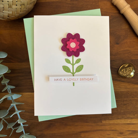 Nordic Flower (Birthday Card)