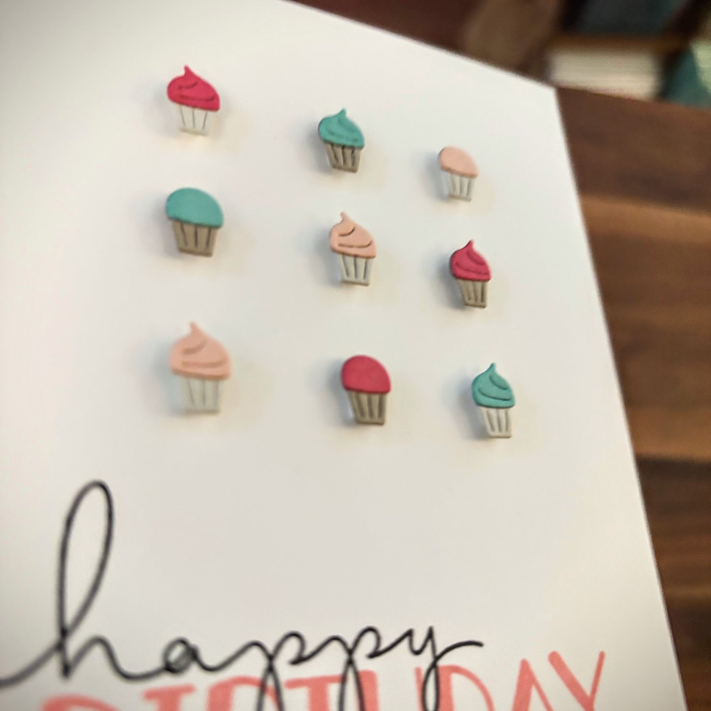 3D Cupcakes Birthday Card
