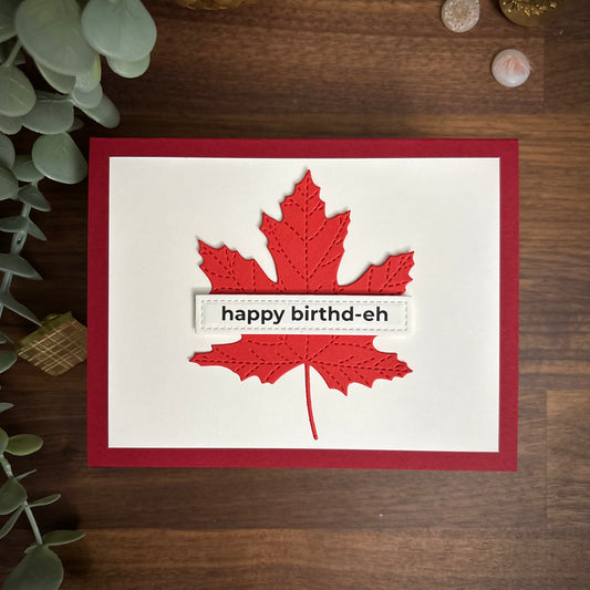 Canada Flag Pun (Birthday Card)