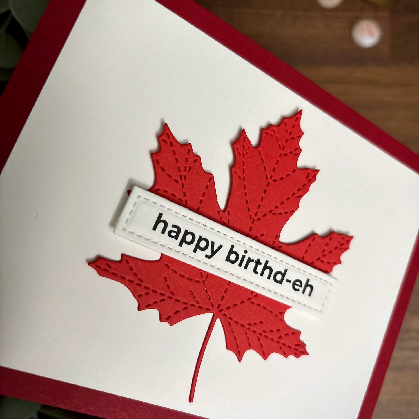 Canada Flag Pun (Birthday Card)