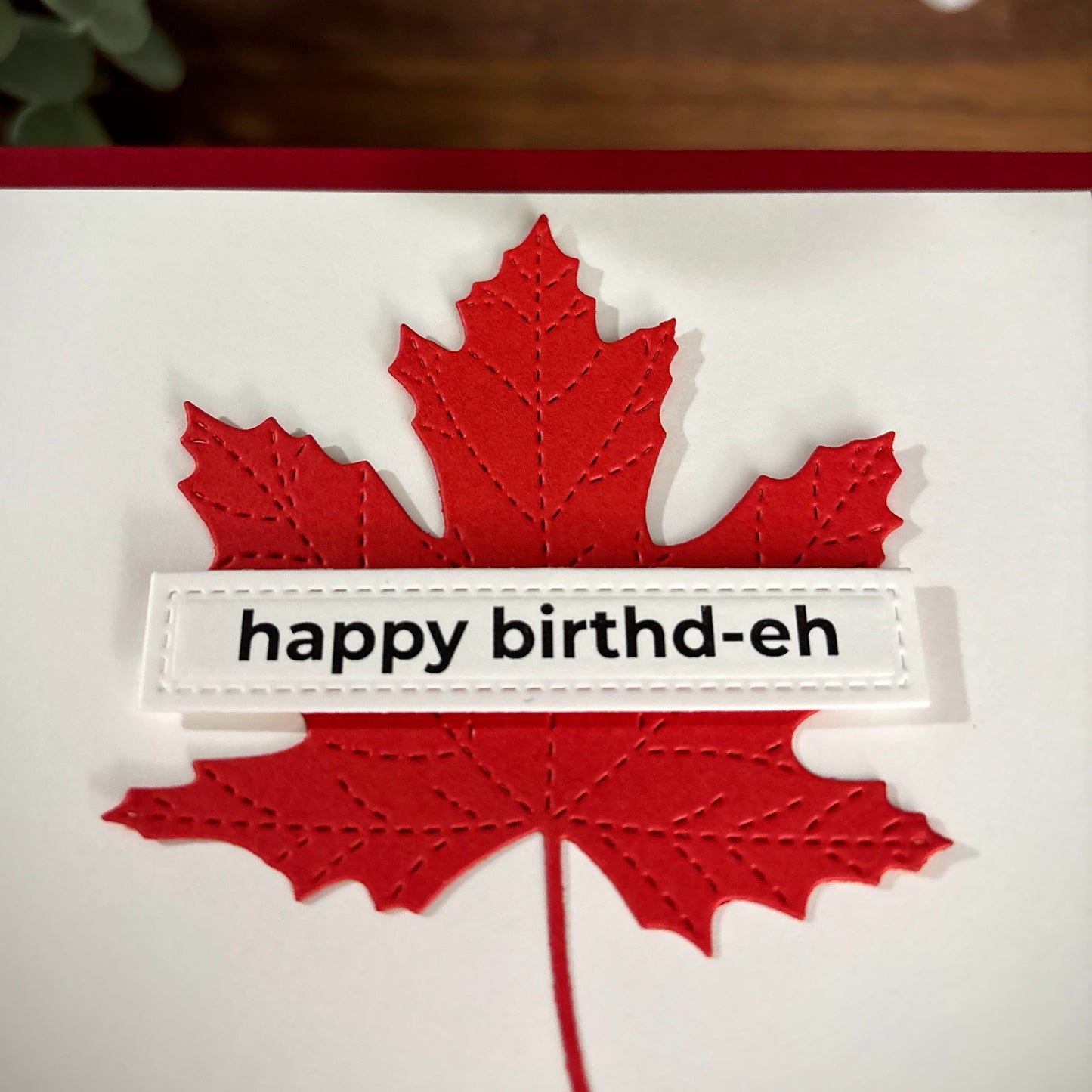 Canada Flag Pun (Birthday Card)