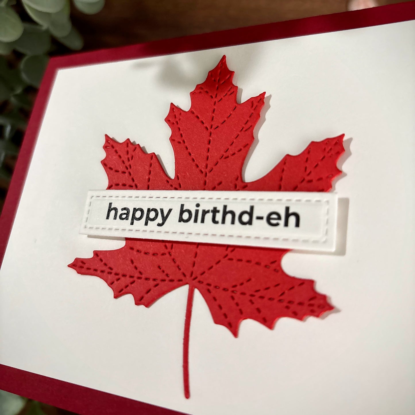 Canada Flag Pun (Birthday Card)