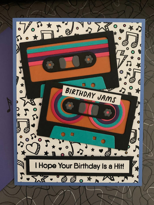 Retro Cassette Tape Card