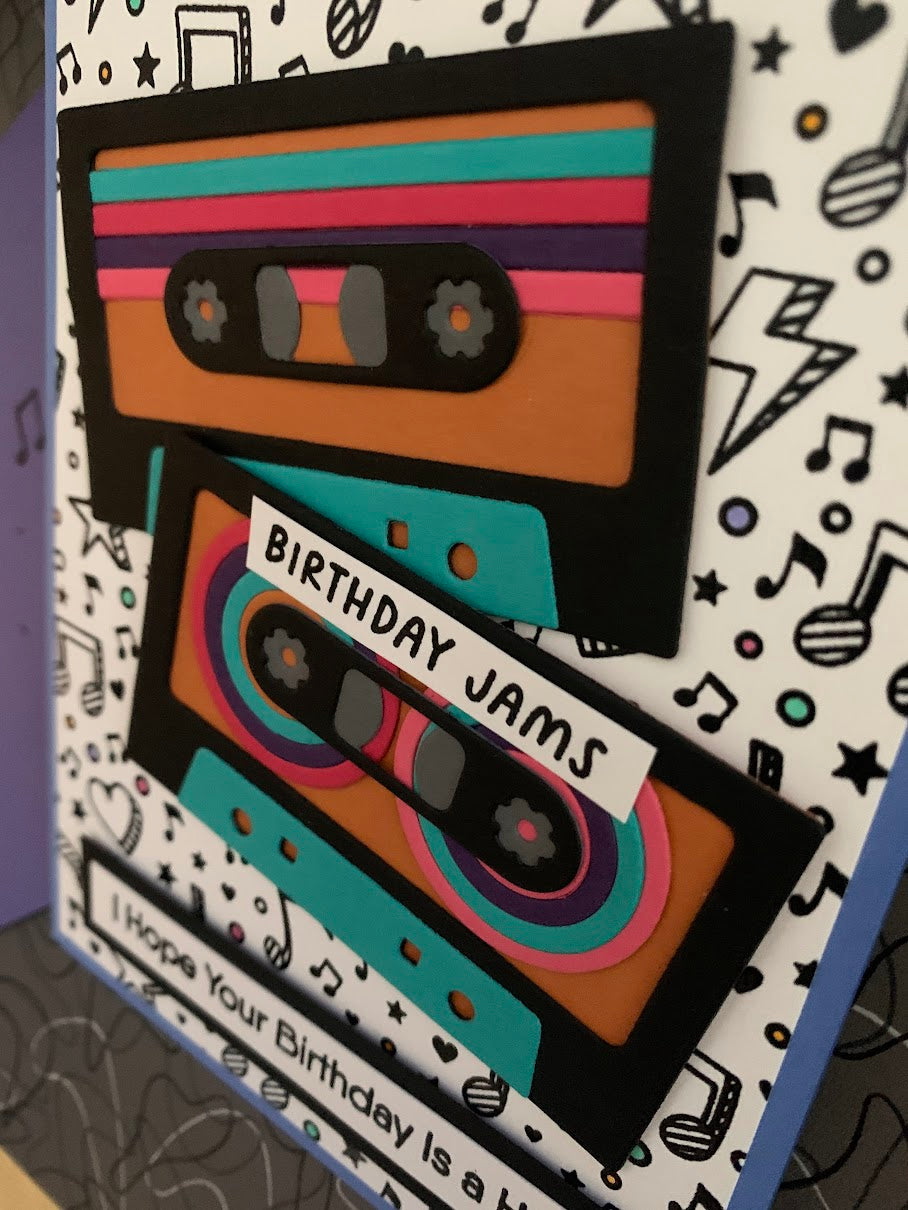 Retro Cassette Tape Card