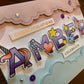 Whimsical CUSTOM Baby Name Card