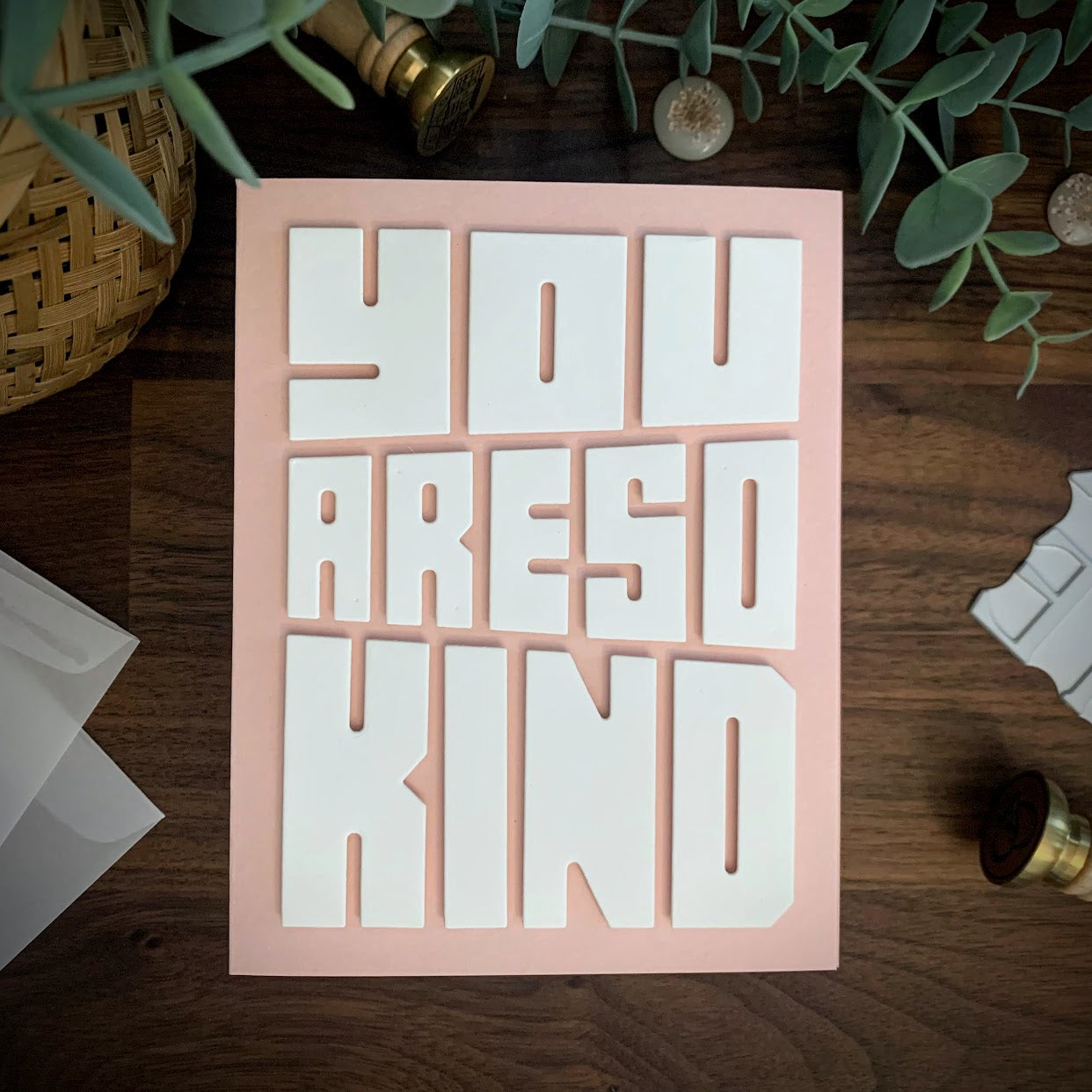 Modern Typography (Thank You Card)