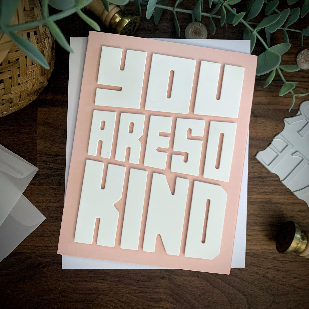 Modern Typography (Thank You Card)