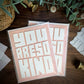 Modern Typography (Thank You Card)