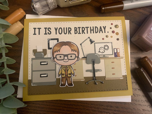 "The Office" Theme Birthday Card