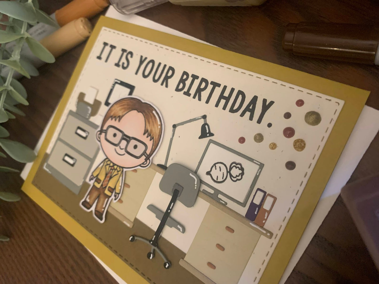 "The Office" Theme Birthday Card