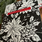 Pressed Poinsettias Christmas Card (Black)