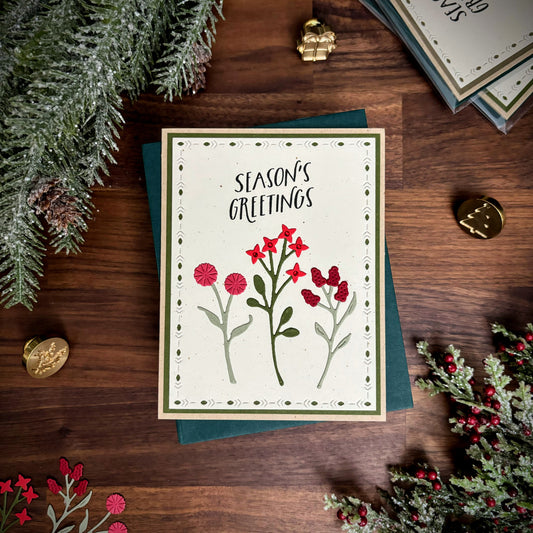 Wildflower Christmas Card