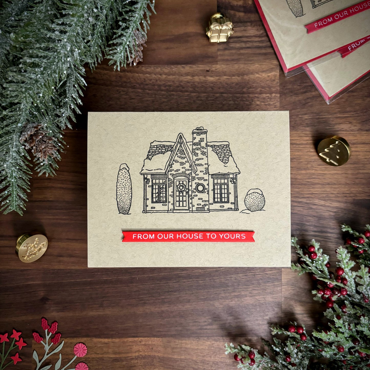 Snowy House Christmas Card