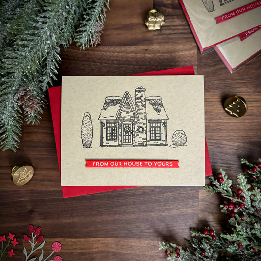 Snowy House Christmas Card