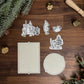 Card Colouring Kit - Winnie the Pooh Vintage Christmas