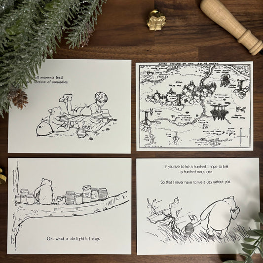 Card Colouring Kit - Winnie the Pooh and Friends