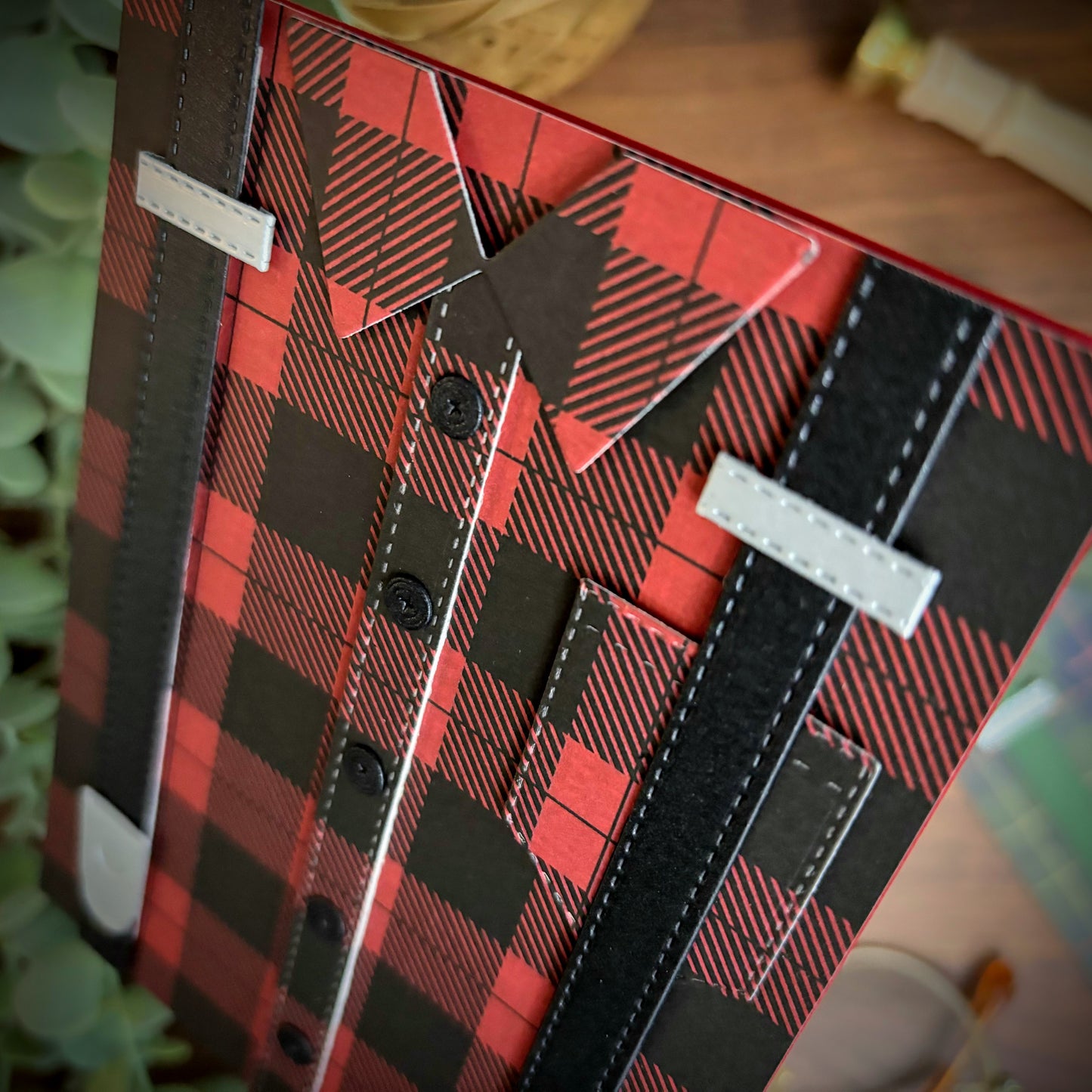 Plaid Shirt Card - Lumberjack Red (All-Occasion)