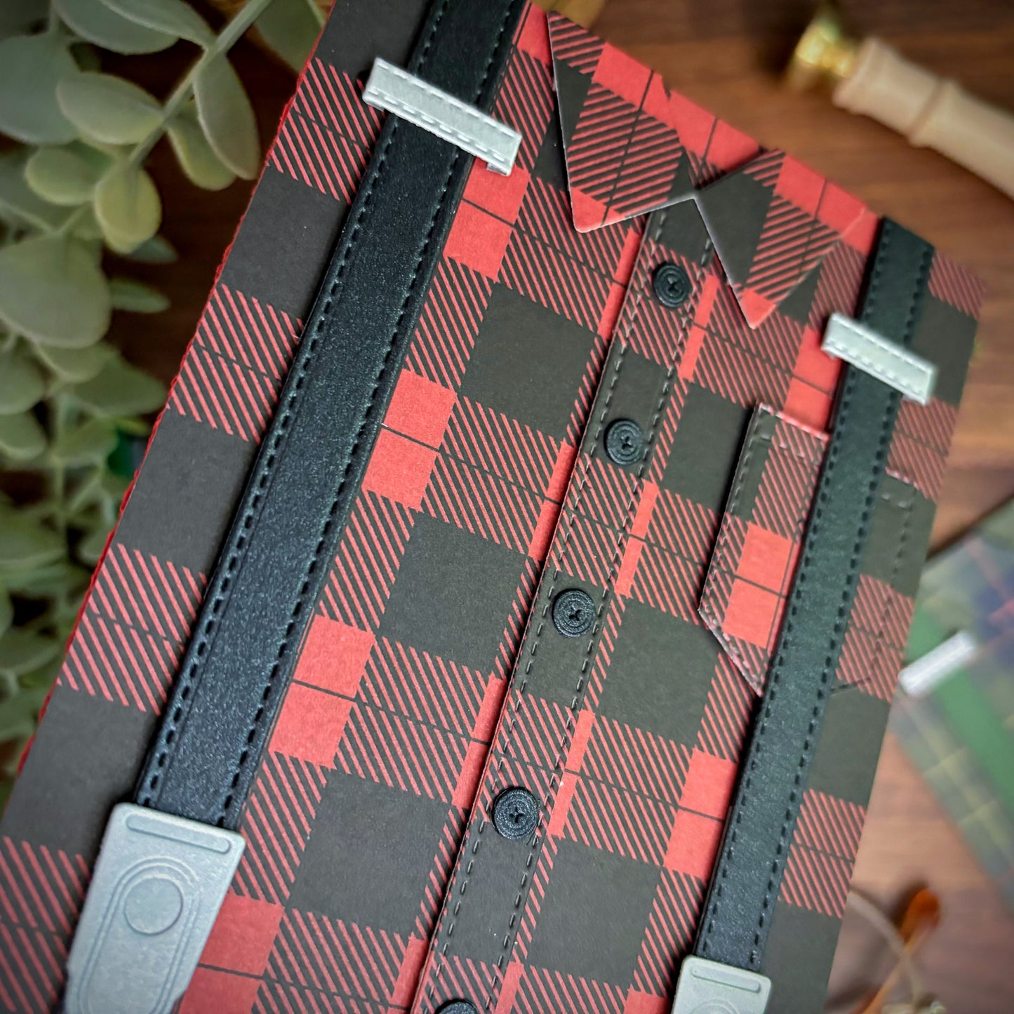 Plaid Shirt Card - Lumberjack Red (All-Occasion)