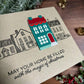 Christmas House Card (Green)